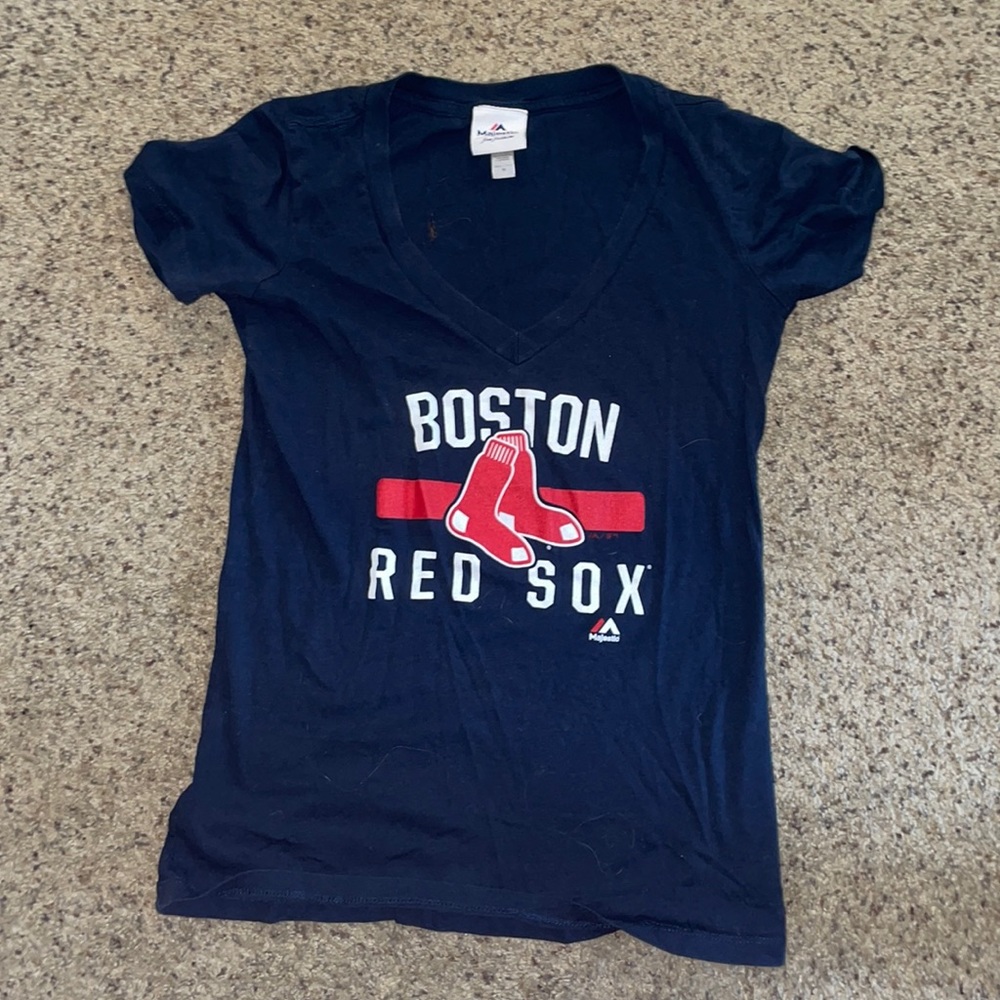 Red Sox V neck top
